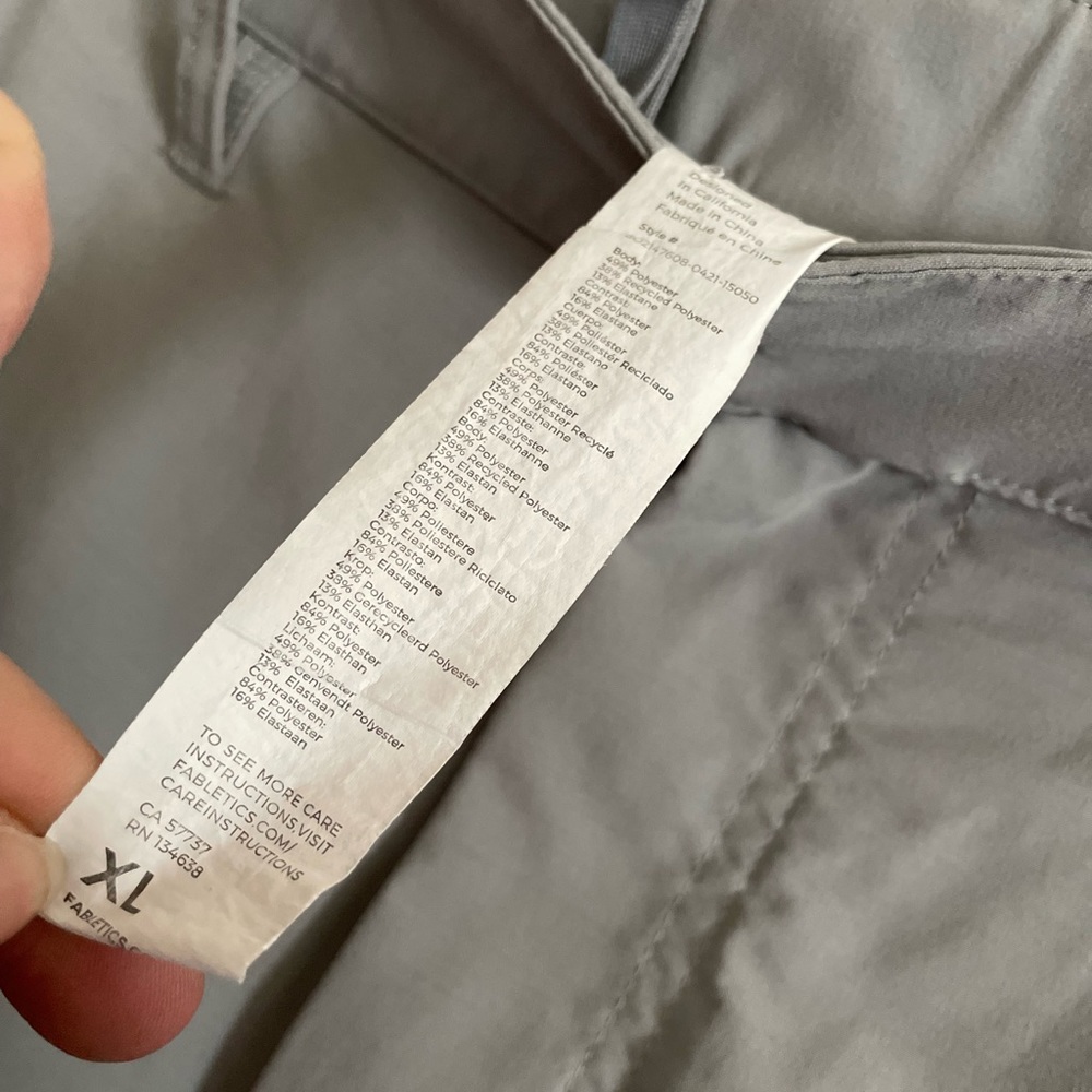 Fabletics Men's Extra Large Gray Athletic Shorts - image 3